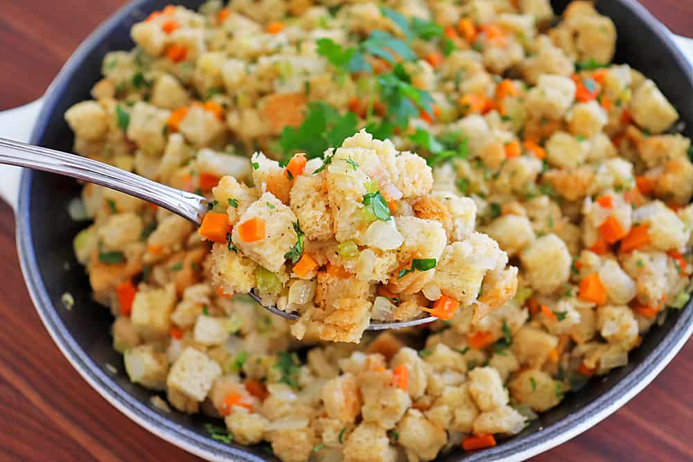 Spoonful of Homemade Stove Top Stuffing