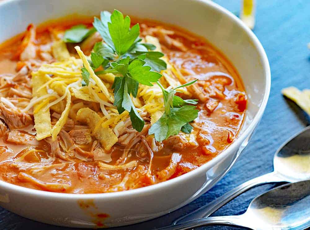 Homemade Jackfruit Tortilla Soup