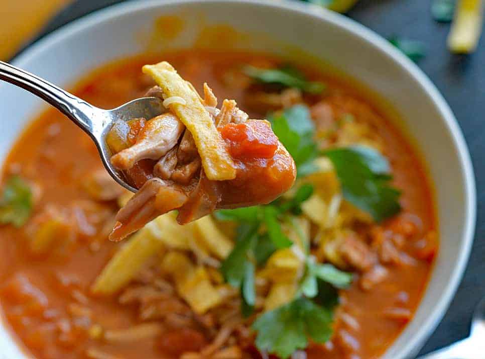 Homemade Jackfruit Tortilla Soup