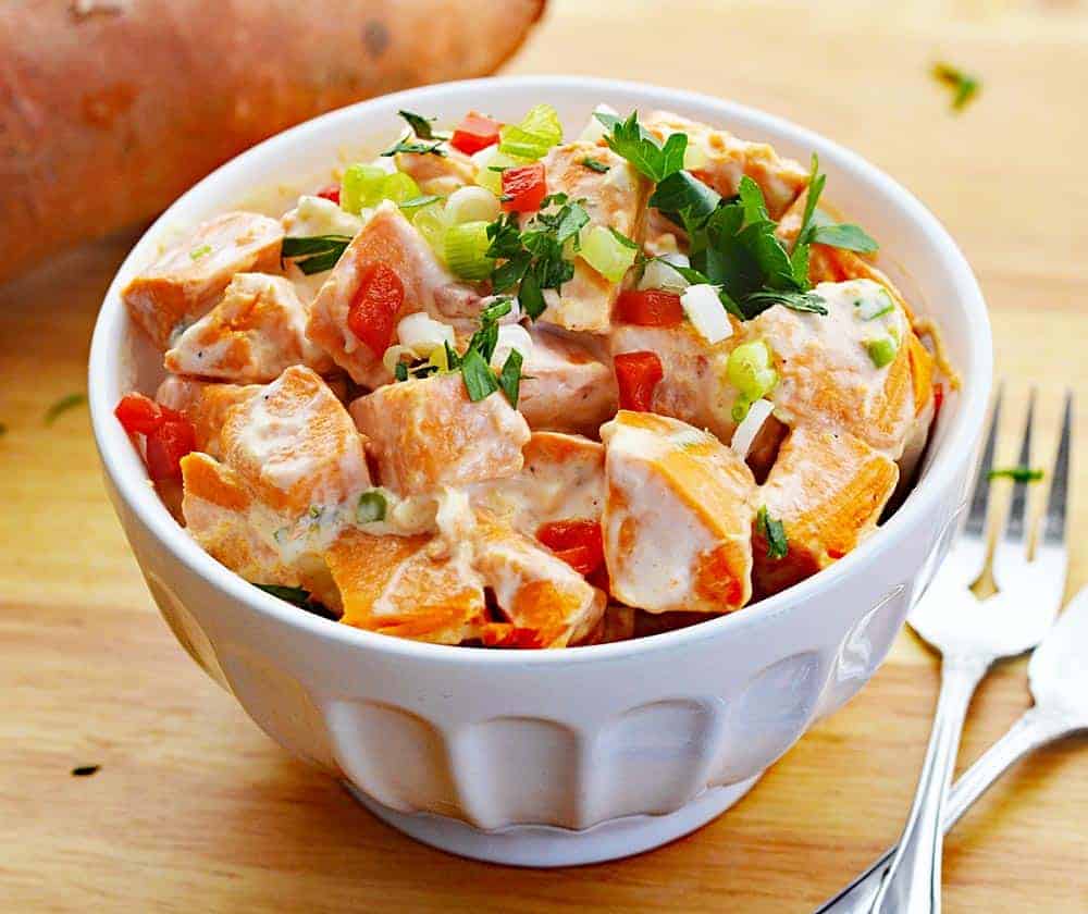 Creamy Vegan Sweet Potato Salad