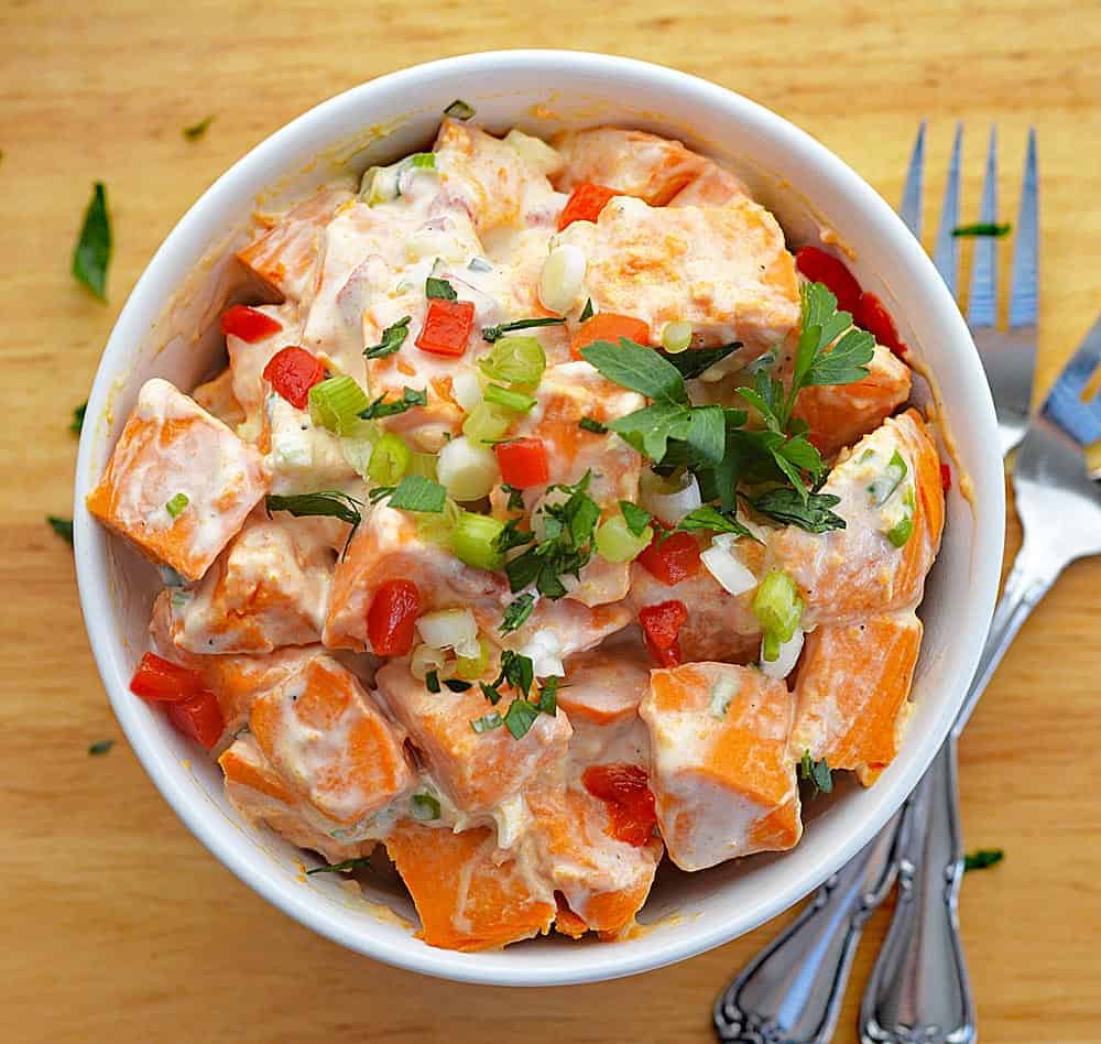 Creamy Vegan Sweet Potato Salad