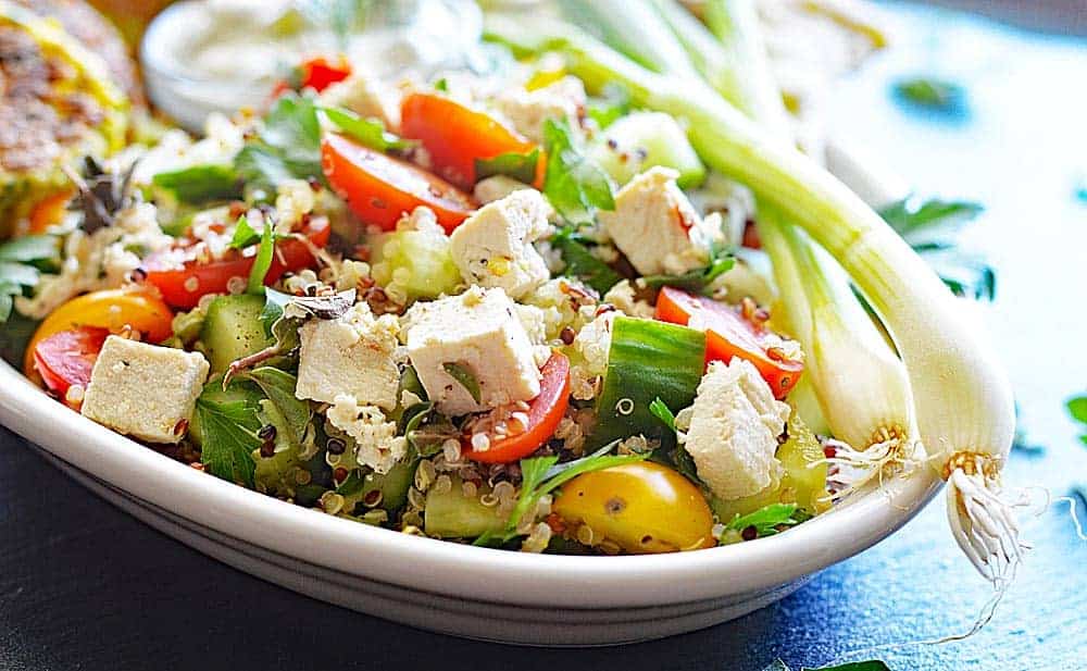 Easy Vegan Tofu Feta Cheese