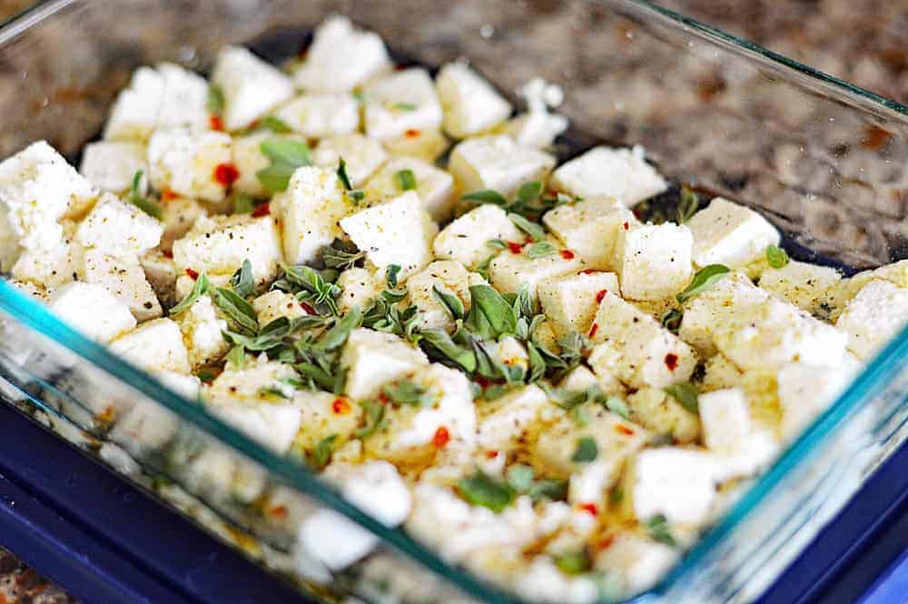 Easy Vegan Tofu Feta Cheese