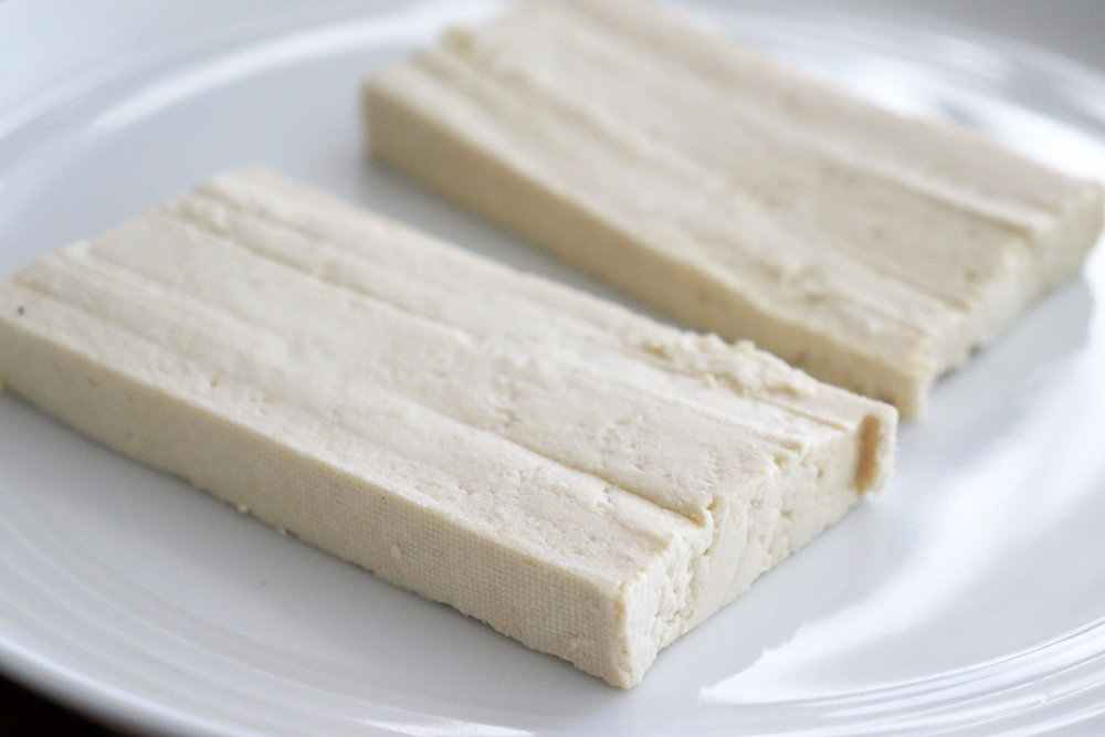 Sliced tofu