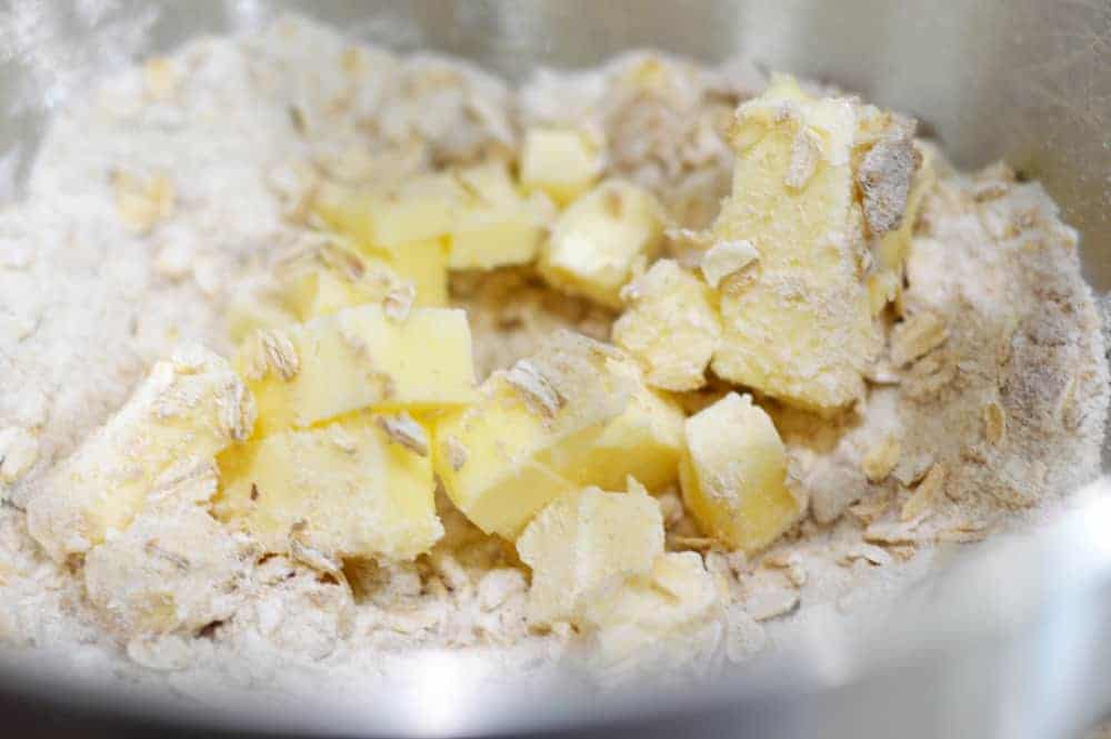 Butter Oatmeal Flour Crumble Topping