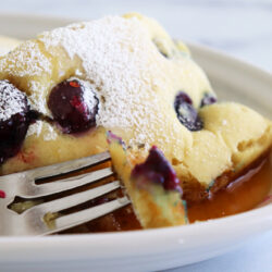 Vegan Lemon Blueberry Sheet Pan Pancakes Hero Image