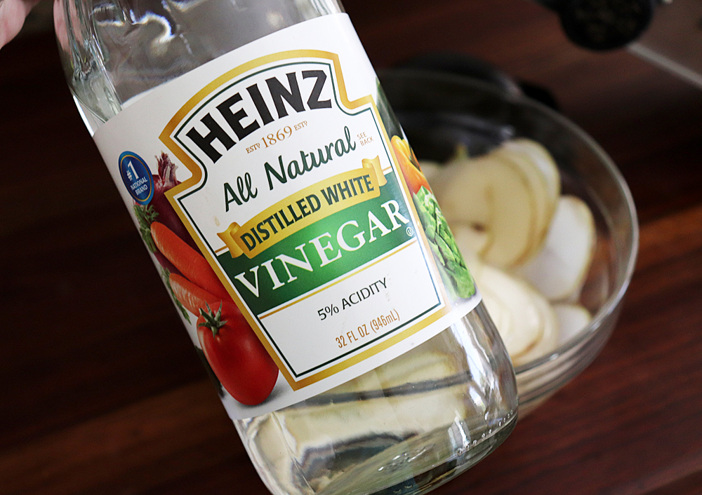 Bottle of white vinegar