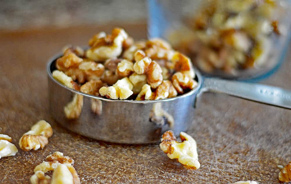 Chopped Walnuts for the Zucchini Bread Recipe