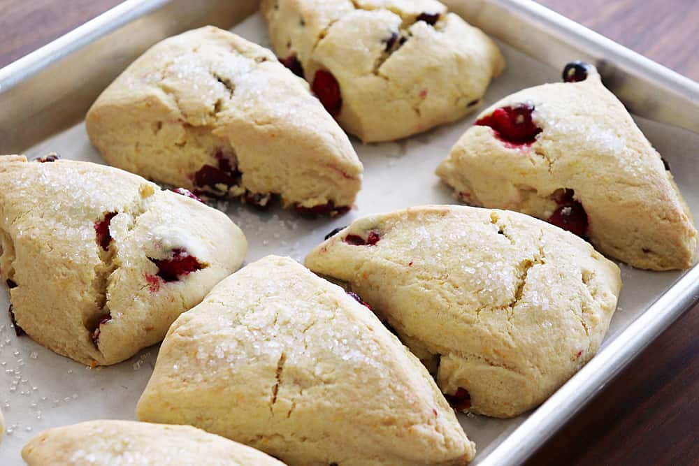 Baked Vegan Orange Cranberry Scones
