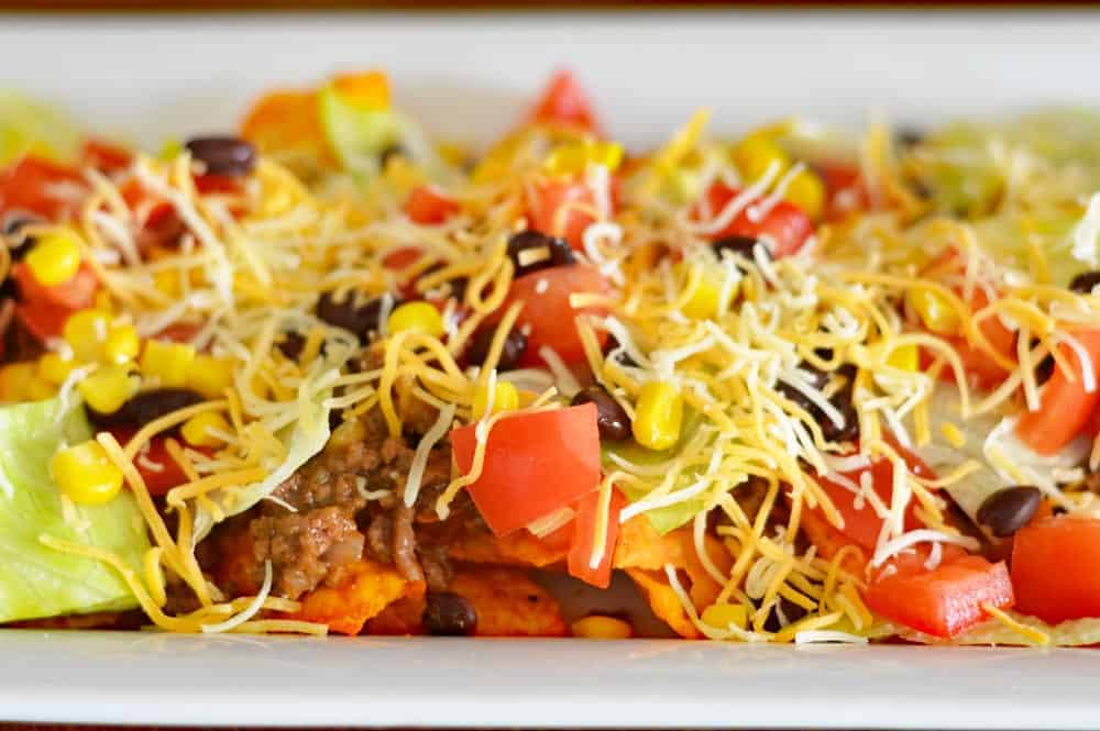 Vegan Dorito Taco Salad Recipe with Catalina Dressing