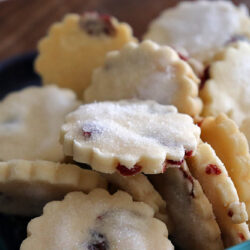 Easy Cranberry Shortbread Cookies