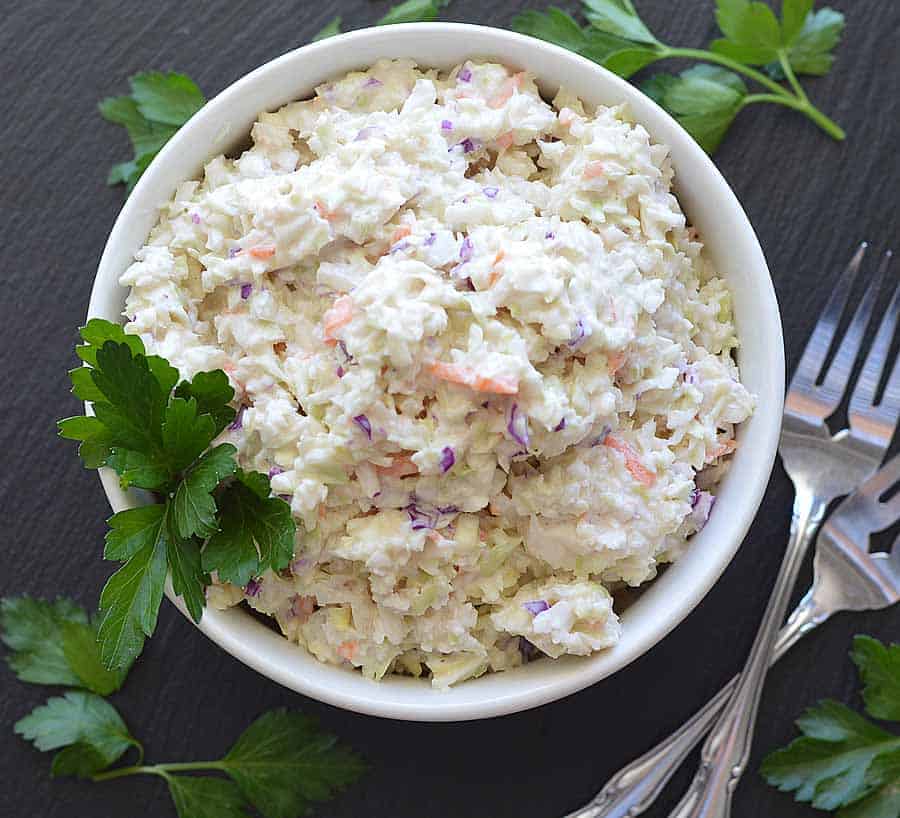 Vegan KFC Copycat Coleslaw
