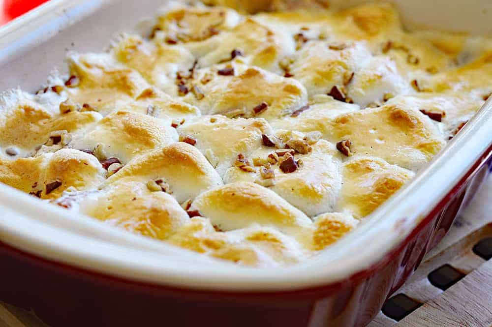 VEGAN Sweet Potato Casserole with Marshmallows